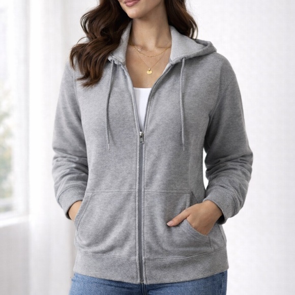 Old Navy Tops - Old navy Dynamic Fleece Gray Hoodie. Excellent Condition. Size Small